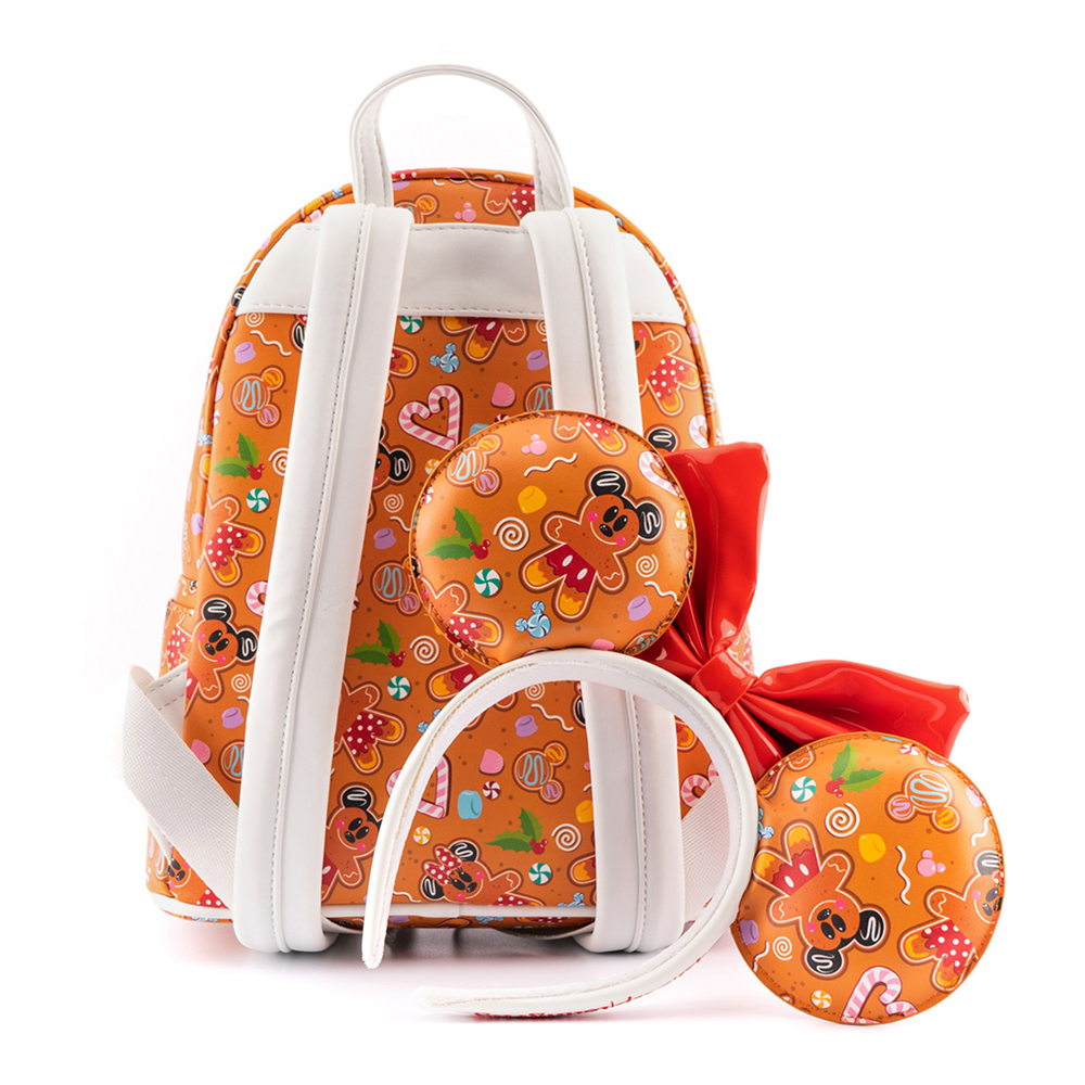 Loungefly: Disney Ginger Bread Micky and Minnie Mini Backpack and Headband Set (ONLINE ORDER ONLY)