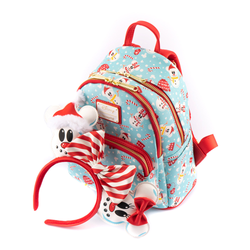 Loungefly: Disney - Minnie and Mickey Snowman Mini Backpack and Headband Set (ONLINE ORDER ONLY)