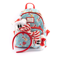 Loungefly: Disney - Minnie and Mickey Snowman Mini Backpack and Headband Set (ONLINE ORDER ONLY)