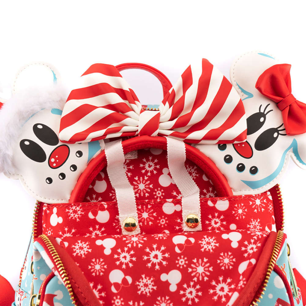 Loungefly: Disney - Minnie and Mickey Snowman Mini Backpack and Headband Set (ONLINE ORDER ONLY)
