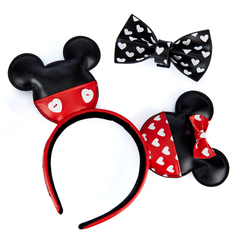Loungefly: Disney - Mickey And Minnie Valentines Headband (ONLINE ORDER ONLY)