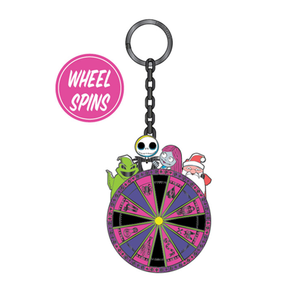 Loungefly: Disney - NBC Spinning Wheel Enamel Keychain (ONLINE ORDER ONLY)
