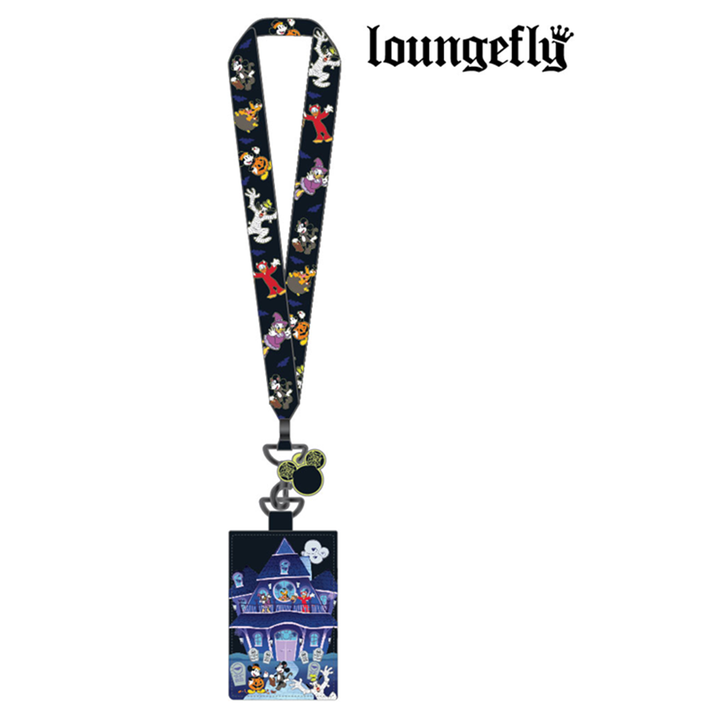 Loungefly: Disney - Mickey & Friends Halloween Lanyard with Cardholder (ONLINE ORDER ONLY)