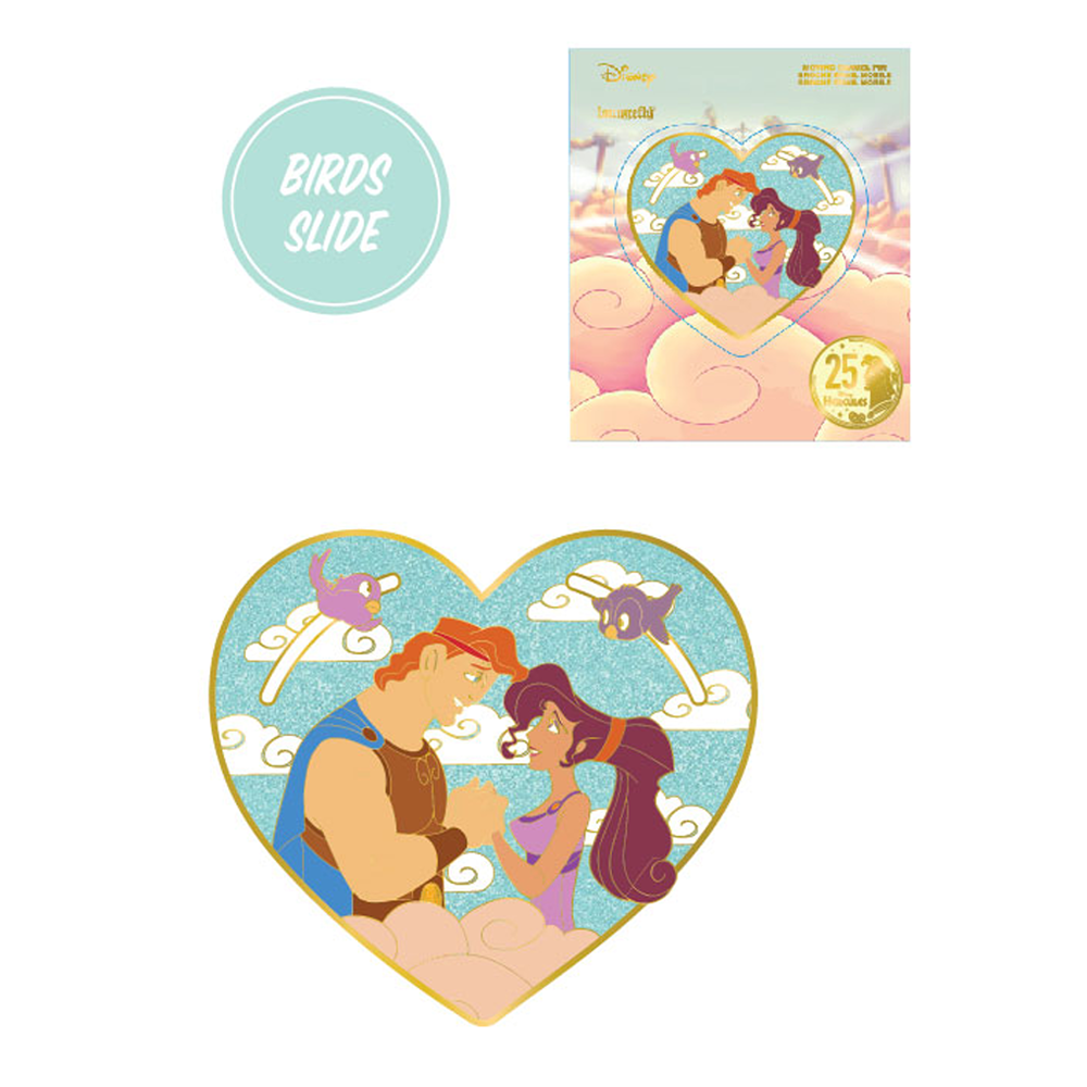 Loungefly: Disney: Hercules - Hercules and Meg Heart 3-Inch Collector Box Pin (ONLINE ORDER ONLY)