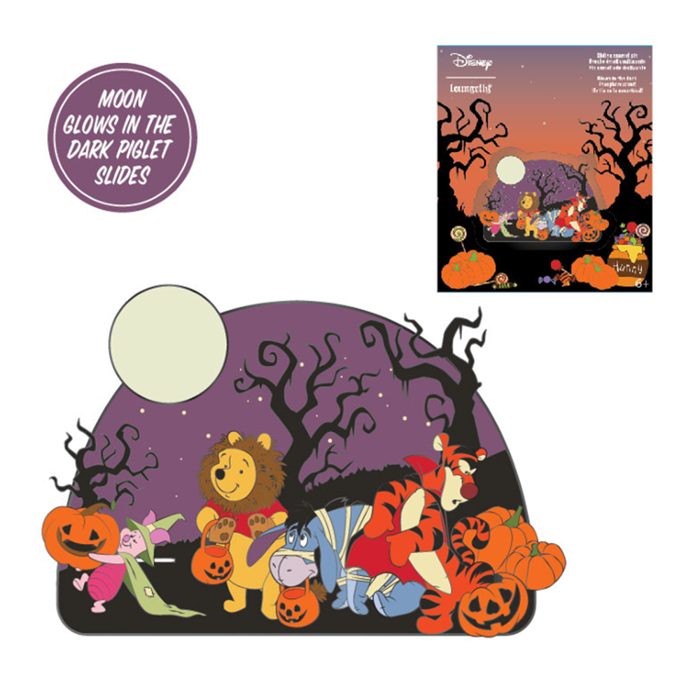 Loungefly: Disney - Winnie The Pooh Halloween Gang 3 Inch Collector Box Pin (ONLINE ORDER ONLY)