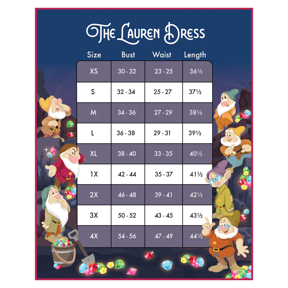 Stitch Shoppe by Loungefly: Disney Snow White - Mining Dwarfs "Lauren" Dress (ONLINE ORDER ONLY)