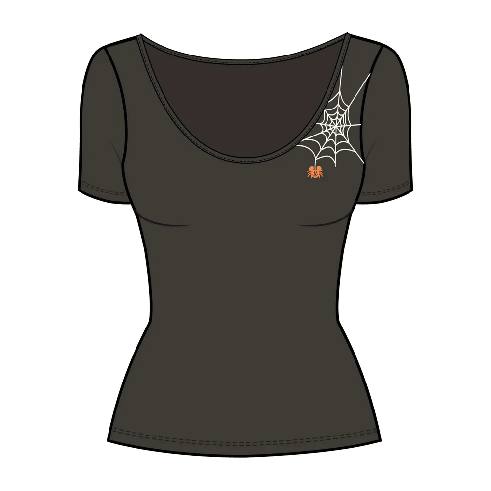 Stitch Shoppe by Loungefly: Disney Mickey Spider Web Kelly Top (ONLINE ORDER ONLY)