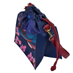 Loungefly: Disney Mulan Castle Cinch Sack Cross Body Bag (ONLINE ORDER ONLY)