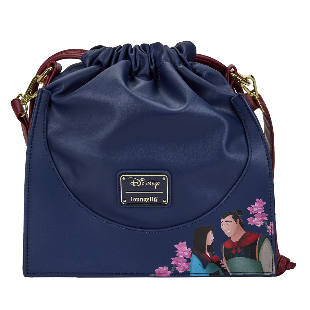 Loungefly: Disney Mulan Castle Cinch Sack Cross Body Bag (ONLINE ORDER ONLY)