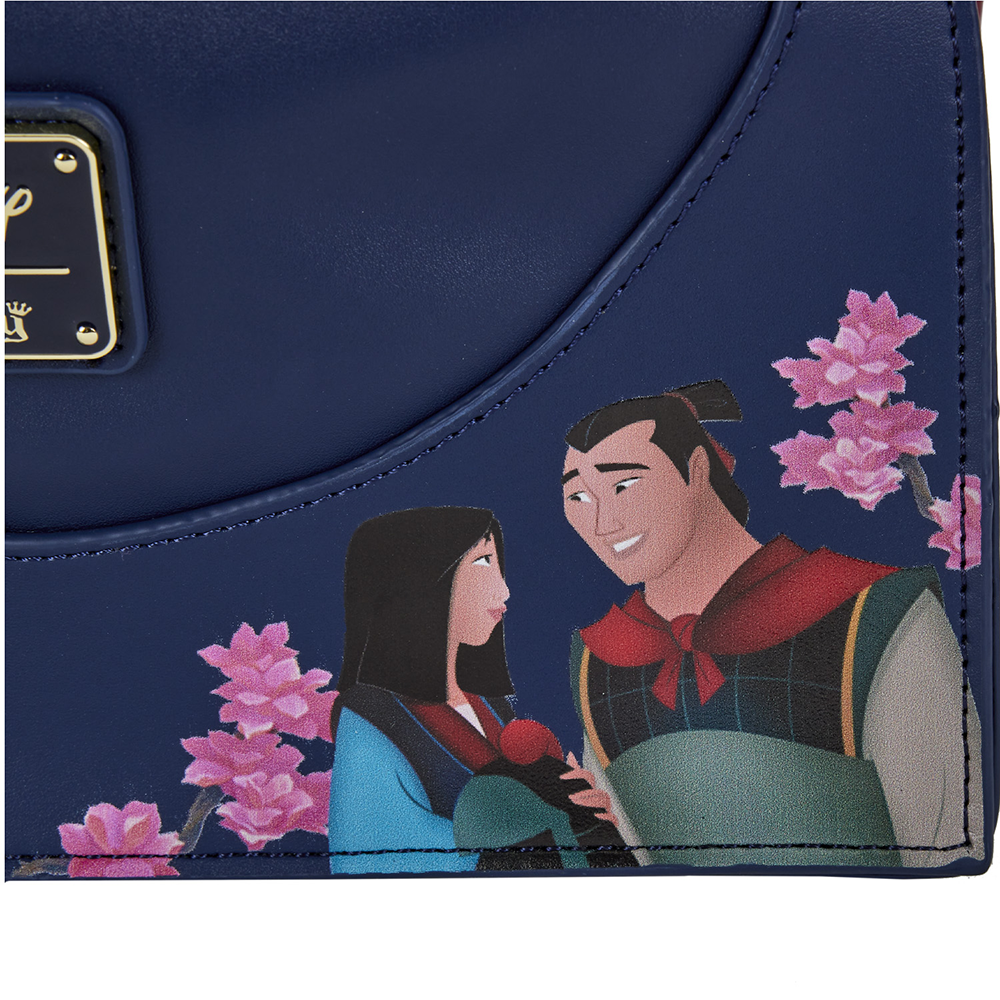 Loungefly: Disney Mulan Castle Cinch Sack Cross Body Bag (ONLINE ORDER ONLY)