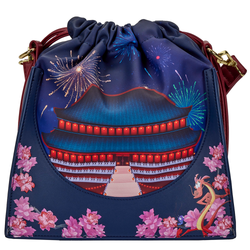 Loungefly: Disney Mulan Castle Cinch Sack Cross Body Bag (ONLINE ORDER ONLY)