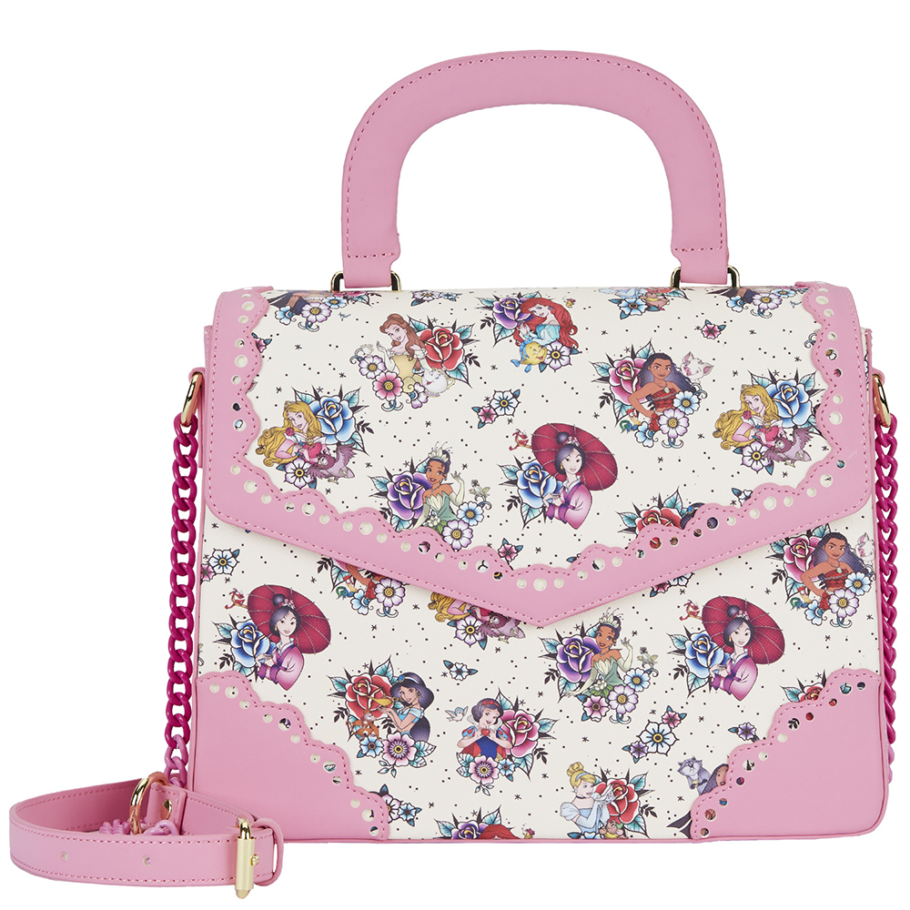 Loungefly: Disney Princess Tattoo Aop Cross Body Bag (ONLINE ORDER ONLY)