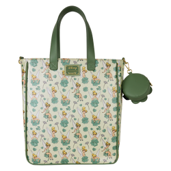 Peter Pan Tinker Bell Disney Clover All-Over Print Tote Crossbody Bag With Coin Bag (Online Order Only)