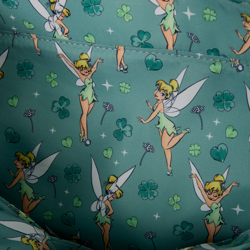 Peter Pan Tinker Bell Disney Clover All-Over Print Tote Crossbody Bag With Coin Bag (Online Order Only)