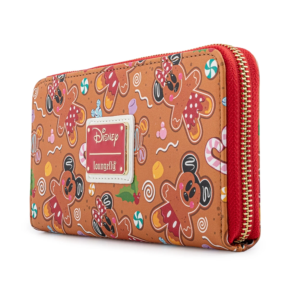 Loungefly: Disney Gingerbread AOP Zip Around Wallet (ONLINE ORDER ONLY)