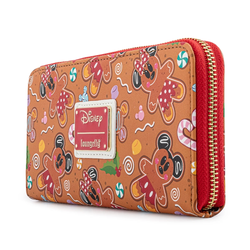 Loungefly: Disney Gingerbread AOP Zip Around Wallet (ONLINE ORDER ONLY)