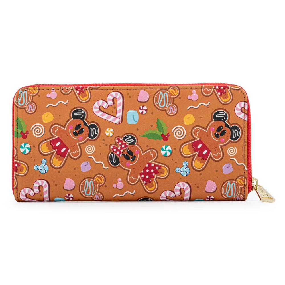 Loungefly: Disney Gingerbread AOP Zip Around Wallet (ONLINE ORDER ONLY)