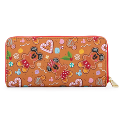 Loungefly: Disney Gingerbread AOP Zip Around Wallet (ONLINE ORDER ONLY)