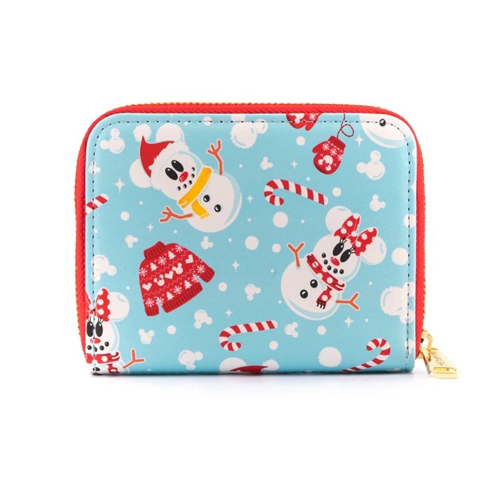 Loungefly: Disney - Snowman Mickey and Minnie Zip Around Wallet (ONLINE ORDER ONLY)