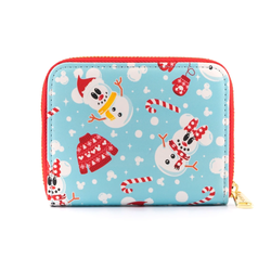 Loungefly: Disney - Snowman Mickey and Minnie Zip Around Wallet (ONLINE ORDER ONLY)