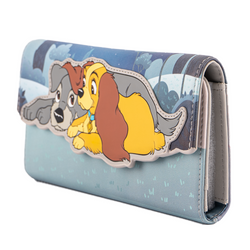 Loungefly: Disney Lady and the Tramp Wet Cement Flap Wallet (ONLINE ORDER ONLY)