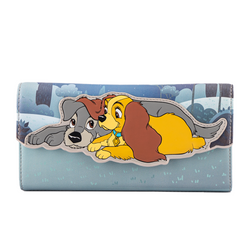 Loungefly: Disney Lady and the Tramp Wet Cement Flap Wallet (ONLINE ORDER ONLY)