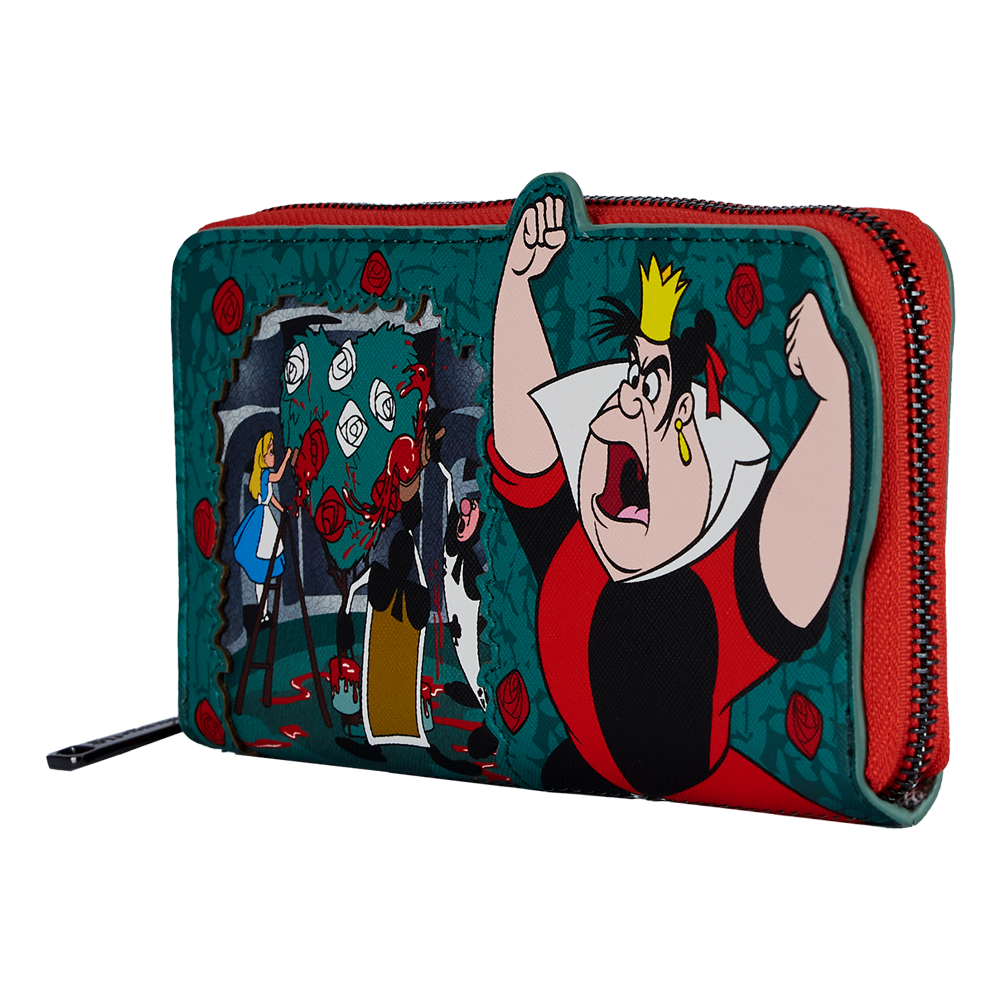 Loungefly: Disney - Villains Scene Series Queen Of Hearts Zip Around Wallet (ONLINE ORDER ONLY)