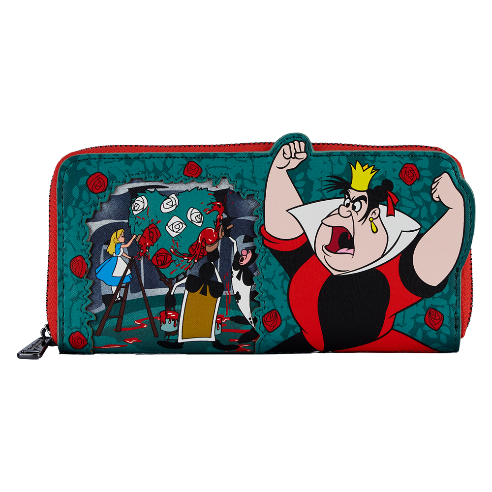 Loungefly: Disney - Villains Scene Series Queen Of Hearts Zip Around Wallet (ONLINE ORDER ONLY)