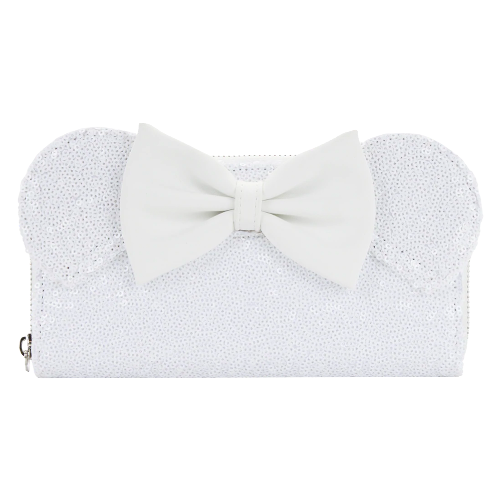 Loungefly: Disney - Minnie Sequin Wedding Zip Around Wallet (ONLINE ORDER ONLY)