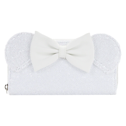 Loungefly: Disney - Minnie Sequin Wedding Zip Around Wallet (ONLINE ORDER ONLY)