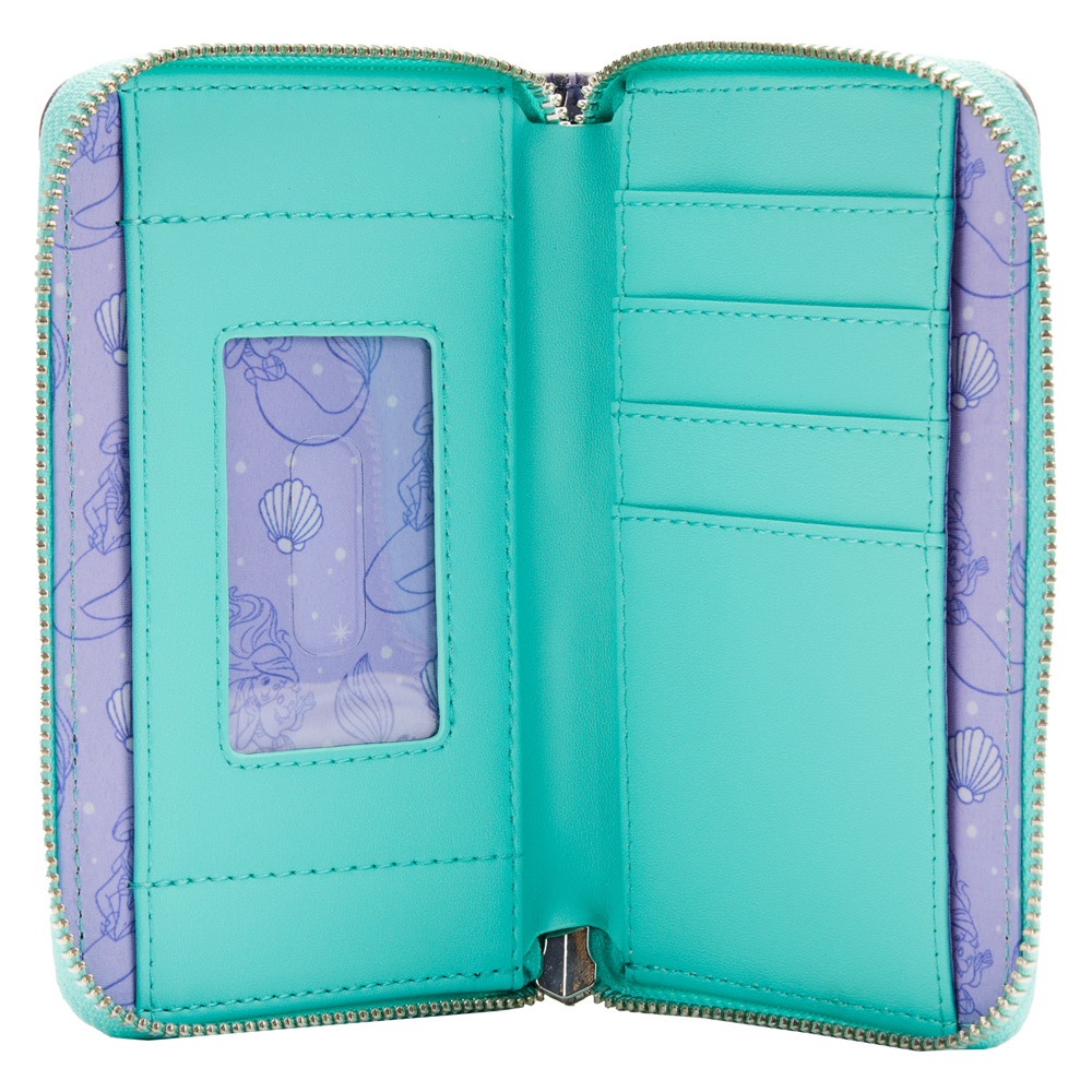 Loungefly: Disney The Little Mermaid - Princess Scenes Series Zip Around Wallet (ONLINE ORDER ONLY)