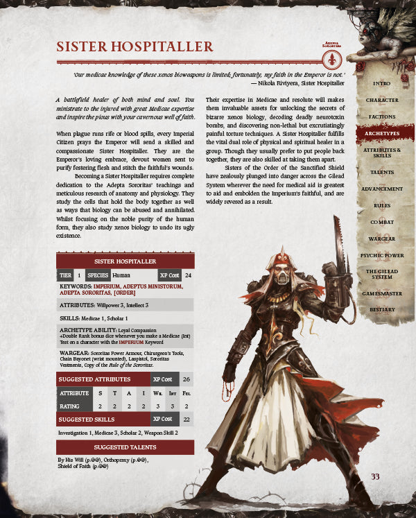 Warhammer 40K: Wrath & Glory RPG - Core Rulebook (ONLINE ORDER ONLY)