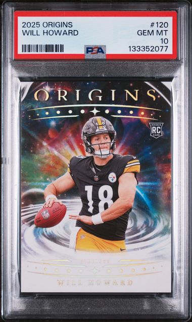 Graded 2025 Panini Origins Will Howard #120 Rookie RC Football Card PSA 10 Gem Mint (ONLINE ORDER ONLY)