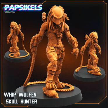3D Printed Papsikels Whip Wulfen Skull Hunter 28mm 32mm (Online Only)