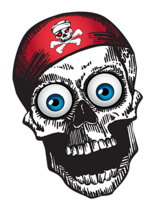 46 Inches Tall Wiggle Skull Nylon Kite (ONLINE ORDER ONLY)