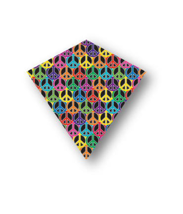 30" Nylon Wind Diamond Peace (ONLINE ORDER ONLY)