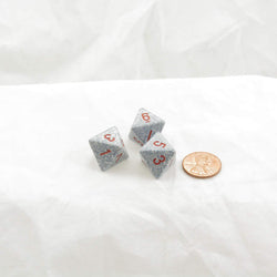 WKP00130E3 Air Elemental Dice Red Numbers D8 16mm Pack of 3 (ONLINE ORDER ONLY)