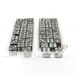 WKP02084E50 Black Dice with White Pips Squared Corners 19mm (3/4in) Bulk Pack of 50 (ONLINE ORDER ONLY)