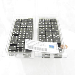 WKP02084E50 Black Dice with White Pips Squared Corners 19mm (3/4in) Bulk Pack of 50 (ONLINE ORDER ONLY)