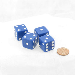 WKP02085E4 Blue Dice with White Pips Squared Corners 19mm (3/4in) Pack of 4 (ONLINE ORDER ONLY)