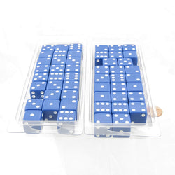 WKP02085E50 Blue Dice with White Pips Squared Corners 19mm (3/4in) Bulk Pack of 50 (ONLINE ORDER ONLY)