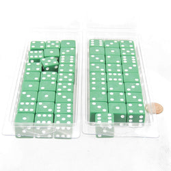 WKP02087E50 Blue Dice with White Pips Squared Corners 19mm (3/4in) Bulk Pack of 50 (ONLINE ORDER ONLY)