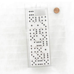 WKP02091E50 White Dice with Black Pips Squared Corners 19mm (3/4in) Pack of 50 (ONLINE ORDER ONLY)
