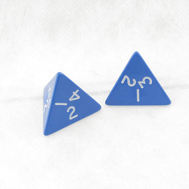WKP04787E2 Blue Jumbo Dice with White Numbers D4 25mm Pack of 2 (ONLINE ORDER ONLY)