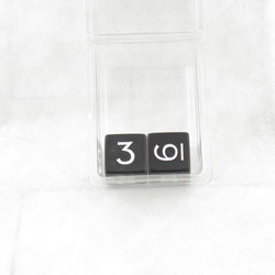 WKP04791E2 Black Jumbo Dice with White Numbers D6 25mm Pack of 2 (ONLINE ORDER ONLY)