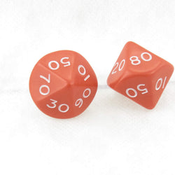 WKP04813E2 Red Jumbo Dice with White Numbers DT10 25mm Pack of 2 (ONLINE ORDER ONLY)