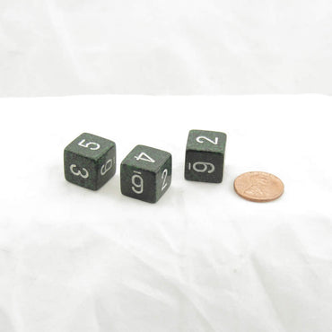 WKP08989E3 Recon Elemental Dice White Numbers D6 16mm Pack of 3 (ONLINE ORDER ONLY)