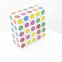 WKP16824E50 White Spot Dice No.2 Different Colored Spots D6 20mm Set of 50 (ONLINE ORDER ONLY)