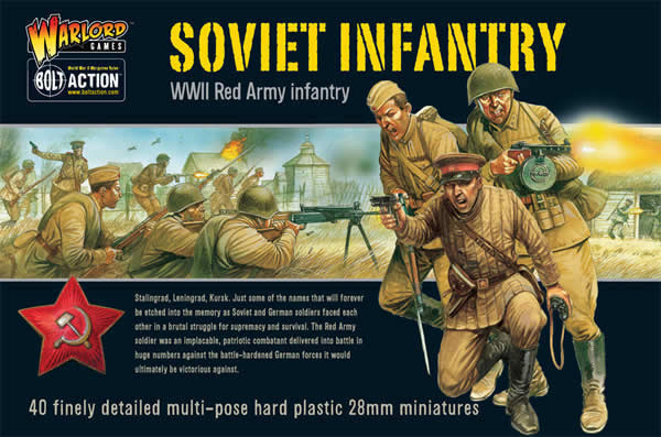WLGWGBRI02 Bolt Action Soviet Infantry (40) Miniatures Warlord Games (ONLINE ORDER ONLY)
