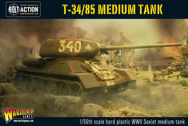 WLGWGBRI500 Bolt Action T 34/85 Tank Plastic miniature Vehicle Warlord Games (ONLINE ORDER ONLY)